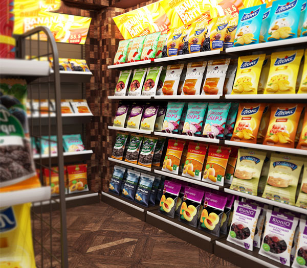西藏跨境食品货架案例 西藏跨境食品货架案例